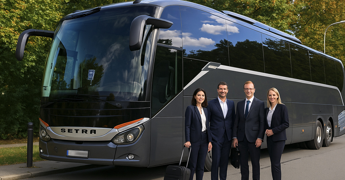 busfahrt-gruppe-bussines-1200×628 Moderner Reisebus mit Busfahrer-Team von Busunternehmen Essen – European Bus Service